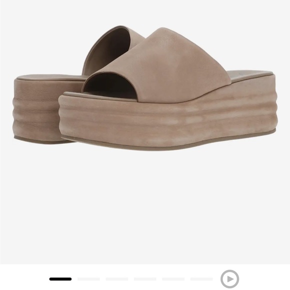 Free People Shoes - Free people harbor platform sandals in Fawn grey size 37 (size 7)